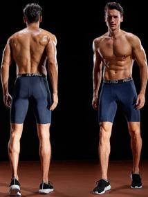 img 3 attached to Neleus Athletic Compression Short Black Sports & Fitness for Team Sports