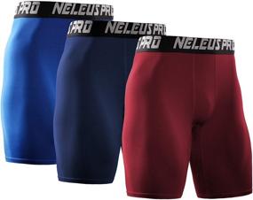 img 4 attached to Neleus Athletic Compression Short Black Sports & Fitness for Team Sports