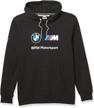 puma standard essentials fleece hoodie men's clothing logo