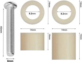 img 1 attached to HanTof M8X45Mm Bracket Spacers Stainless