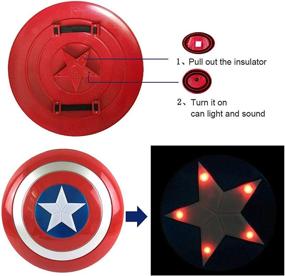 img 2 attached to 🛡️ Ultimate Captain America Shield Costumes: Embrace the Superhero Within!