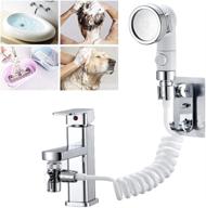 🚿 versatile faucet sprayer hose rinser attachment with diverter and adapter for kitchen, bathroom, laundry room, bathtub - ideal for bathing babies, pets, washing hair, vegetables logo
