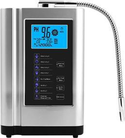 img 4 attached to 🌊 AlkaDrops Water Ionizer and Purifier Machine - pH 3.5-10.5, Alkaline Acid Water Filter, -500mV ORP, 6000 Liters Per Filter, 7 Water Settings, Auto-Cleaning, Intelligent Voice - Silver
