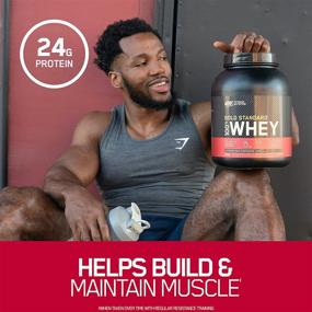 img 1 attached to 🍫 Double Rich Chocolate Optimum Nutrition Gold Standard 100% Whey Protein Powder - 5 Pound (Packaging May Vary)