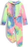 fashionable tie dye one piece overall set: toddler to teen girl clothes and outfits logo