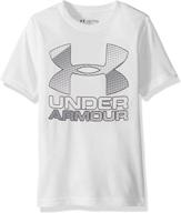 👕 under armour boys hybrid big logo t-shirt: stylish comfort for active kids logo