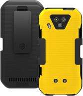 wireless protech case with clip compatible with kyocera duraforce ultra 5g phone model e7110 (verizon) cell phones & accessories for cases, holsters & clips logo