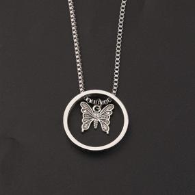 img 1 attached to Now She Soars among the Butterflies: Rememberance Necklace