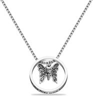 now she soars among the butterflies: rememberance necklace logo