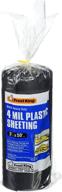 frost king 4 mil black polyethylene sheeting, 3ft x 50ft - p350bw logo