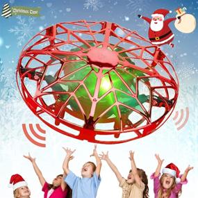 img 4 attached to 🚁 SHWD Hand Controlled Drone Toy for Kids, Adults, Toddlers - Indoor/Outdoor Mini UFO Drones with LED Lights, Upgraded Sensors & Long Battery Life - Perfect Gift for Birthday or Christmas