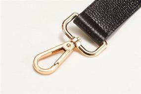 img 1 attached to 👜 25-inch Handbag Shoulder Bag Leather Strap with Gold Tone Buckles - Top Choice for Replacement