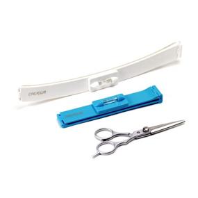 img 4 attached to 💇 Professional DIY Hair Cutting Tool - Original CreaClip Set and Scissors for Layers, Bangs, Bobs, Trims, Split Ends - As Seen On Shark Tank - Hair Styling Kit with Professional Shears