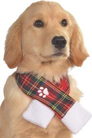 img 4 attached to Stylish Christmas Scarf for Pets - Rubie's Plaid Collection