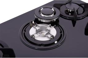 img 1 attached to Hotfield 30 Inch Gas Cooktop: Tempered Glass 5 Burners Stove Top for Efficient Cooking