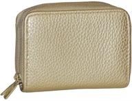buxton womens accordion double zippered women's handbags & wallets logo