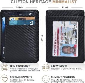 img 3 attached to 👝 Handmade Minimalist Wallets and Men's Accessories by Clifton Heritage - Wallets, Card Cases & Money Organizers