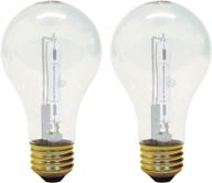 💡 ge 78798-12 halogen crystal clear a19 bulb, 72-watt, 2-pack: brighten your space with clear illumination! logo
