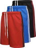 boyoo workout athletic running 🏃 shorts with pockets - boys' clothing logo