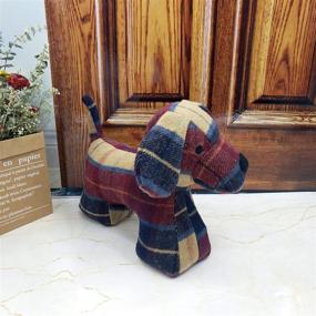 img 3 attached to Dewarfami Fabric Animal Door Stopper: A Perfect Gift for Dog Lovers, Ideal for Protecting Doors and Walls