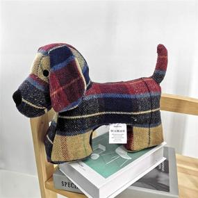 img 2 attached to Dewarfami Fabric Animal Door Stopper: A Perfect Gift for Dog Lovers, Ideal for Protecting Doors and Walls