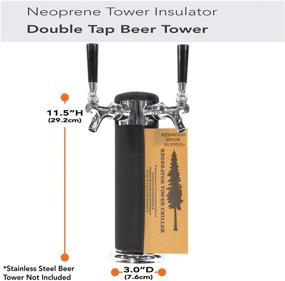 img 3 attached to 🍺 Neoprene Kegerator Tower Cooler - Optimized for Beer Tower with Perfect Fit - Easy-to-Use Accessory for Kegerator Tap Tower (3.0" Diameter Beer Tower)