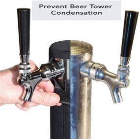 img 2 attached to 🍺 Neoprene Kegerator Tower Cooler - Optimized for Beer Tower with Perfect Fit - Easy-to-Use Accessory for Kegerator Tap Tower (3.0" Diameter Beer Tower)