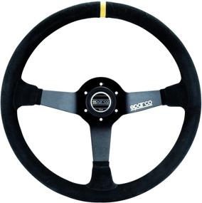 img 1 attached to Sparco 015R345MSN Suede Steering Wheel