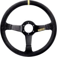 sparco 015r345msn suede steering wheel logo