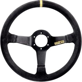 img 3 attached to Sparco 015R345MSN Suede Steering Wheel