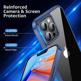 img 1 attached to 📱 ZIZEV Crystal Clear iPhone 13 Pro Max Case 2021 - Anti-Yellowing, Shockproof, Slim Design - Blue