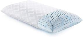 img 4 attached to 🛏️ MALOUF ZZKKHPGX High Loft Plush King Size Z Gel Infused Talalay Latex Pillow with Head and Neck Support Zones
