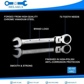 img 3 attached to 🔧 Enhance Efficiency with HELAKLS 12 Piece Flex Head Ratcheting Combination