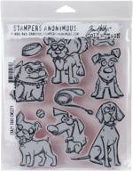 stampers anonymous cms set stampersa cling stamp tholtz crazy dogs - multi-colour, 24.6 x 18.9 x 0.5 cm: enhance your crafts with this whimsical stamp set! logo