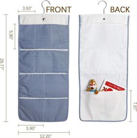 img 2 attached to 👕 Maximize Your Closet Space with McDuets Hanging Organizer: Cotton Fabric Storage Bags with 11 Pockets