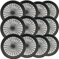 🍽️ budays mart: pack of 12-9&#34; reusable plastic paper plate holders in black logo