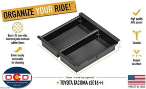 img 3 attached to 🚘 Organize Your Toyota Tacoma's Center Console with Vehicle OCD's American-Made Tray (2016-2022)