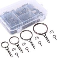 swpeet 300pcs keychain jewelry findings beading & jewelry making for jewelry findings logo