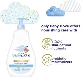 img 2 attached to 👶 Baby Dove Sensitive Skin Care Baby Wash - Rich Moisture, Tear-Free, Hypoallergenic, 20 oz
