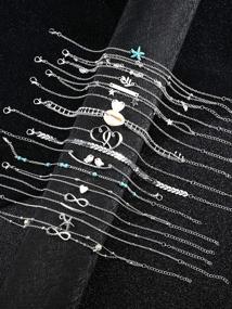 img 2 attached to 📿 Adjustable Alloy Anklet Chain Foot Jewelry for Women – 16-Piece Bracelet Set Ideal for Vacations and Daily Dress-Up at the Beach