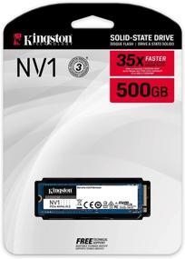 img 2 attached to Kingston NV1 500G SSD: Высокоскоростное внутреннее хранилище NVMe PCIe M.2 2280 🔥, до 2100 МБ/с - SNVS/500G.