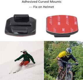 img 2 attached to 📸 Enhance Your Action Camera Experience with Woleyi Action Camera Accessories – Curved & Flat Mounts, Buckle, and 1/4 Screw Thread