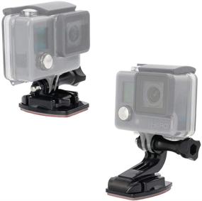 img 3 attached to 📸 Enhance Your Action Camera Experience with Woleyi Action Camera Accessories – Curved & Flat Mounts, Buckle, and 1/4 Screw Thread