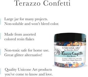 img 3 attached to Unicone Art Terazzo Confetti Resin