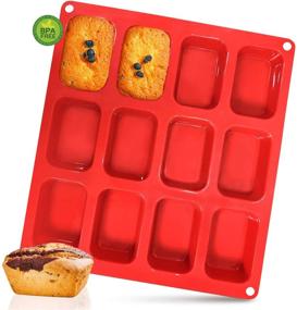 img 4 attached to 🥖 Walfos Silicone Mini Loaf Pan - A Food Grade & Non-stick Solution for Mini Bread, Brownie, Cornbread, Cheesecake & Chocolate Baking!