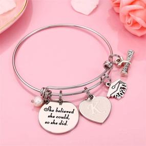 img 1 attached to 🎓 M MOOHAM 2021 Graduation Gifts for Her: High School & College Inspirational Bracelet - Perfect Graduation Gift