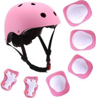 🚲 spr kids bike helmet and protective gear set: knee pads, elbow pads, and wrist guard for ages 3-8 boys and girls - ideal for skateboarding, cycling, roller skating, and scooter riding logo