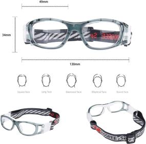 img 3 attached to 👧 Safe Training Goggles for Kids Basketball and Football, Anti-Fog, Ages 7-12