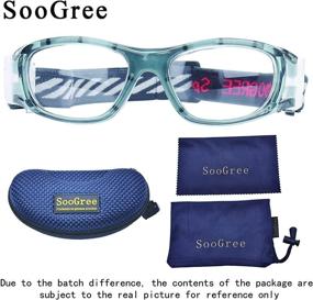 img 1 attached to 👧 Safe Training Goggles for Kids Basketball and Football, Anti-Fog, Ages 7-12