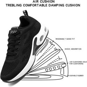 img 3 attached to VWMYQ Womens Running Shoes: Air Cushion Slip-Resistant Comfort and Style in Tennis Sneakers